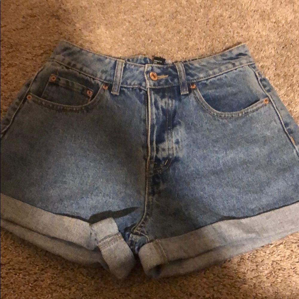 Blue denim shorts.never worn